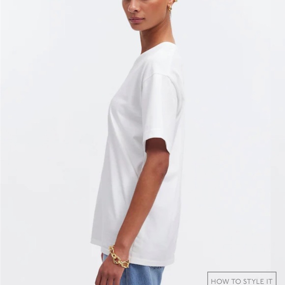 Madewell Cotton Relaxed Oversized Tee - Picture 4 of 7